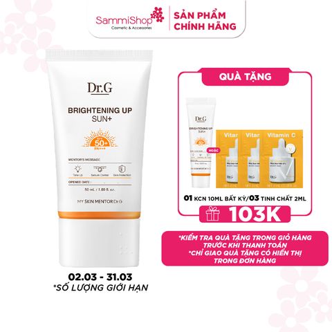 Dr.G Kem chống nắng Brightening Up Sun+ SPF50+ PA+++ 50ml