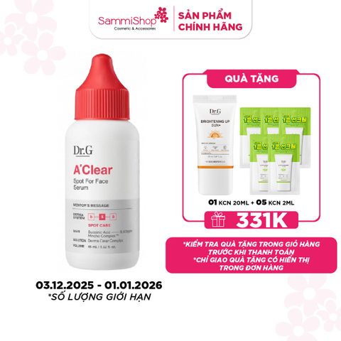 APP + WEB 3.12 - 1.1 Dr.G Tinh chất A'Clear Spot For Face Serum 45ml