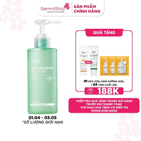 Dr.G Sữa rửa mặt PH Cleansing Gel Foam 200ml