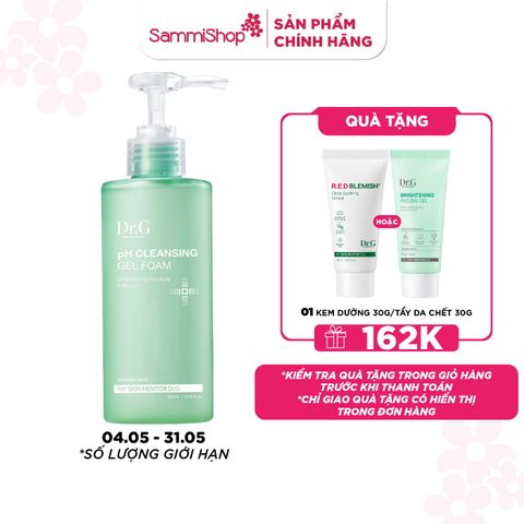 Dr.G Sữa rửa mặt PH Cleansing Gel Foam 200ml