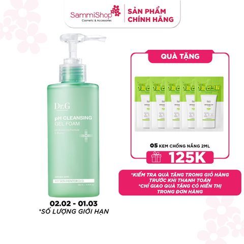 Dr.G Sữa rửa mặt PH Cleansing Gel Foam 200ml