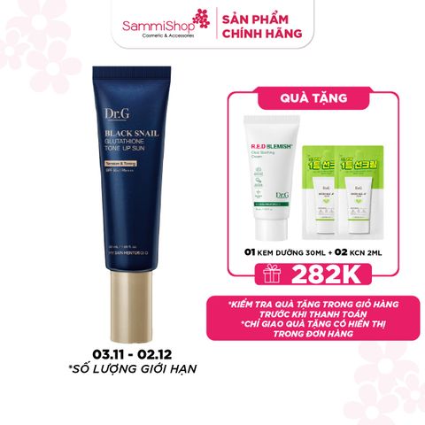 APP-WEB 03.11 - 02.12 Dr.G Kem chống nắng Black Snail Glutathione Tone Up Sun 50ml