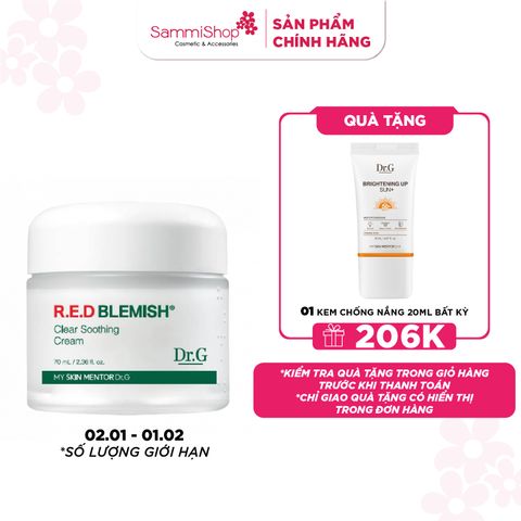 Dr.G Kem dưỡng R.E.D Blemish Clear Soothing Cream