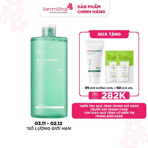 APP-WEB 03.11 - 02.12 Dr.G Nước tẩy trang PH Cleansing Water 490ml