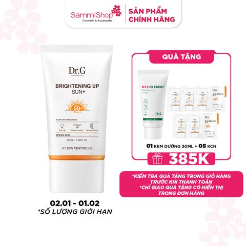 APP+WEB 02.01 - 01.02 Dr.G Kem chống nắng Brightening Up Sun+ SPF50+ PA+++ 50ml
