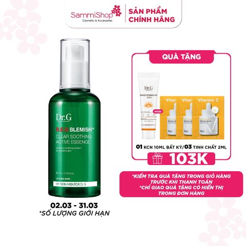 Dr.G Tinh chất R.E.D Blemish Clear Soothing Active Essence 80ml