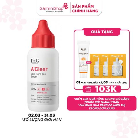 Dr.G Tinh chất A'Clear Spot For Face Serum 45ml