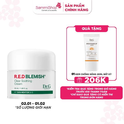 Dr.G Kem dưỡng R.E.D Blemish Clear Soothing Cream