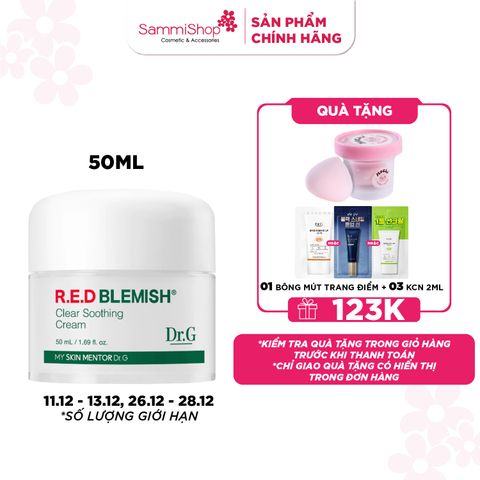 Dr.G Kem dưỡng R.E.D Blemish Clear Soothing Cream