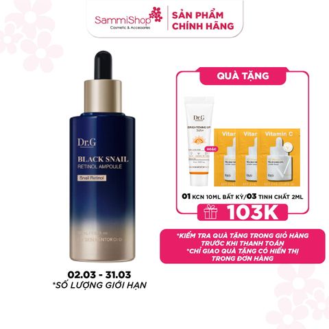 Dr.G Tinh chất Black Snail Retinol Ampoule 50ml