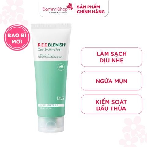 Dr.G Sữa rửa mặt pH Cleansing R.E.D Blemish Clear Soothing Foam 150ml