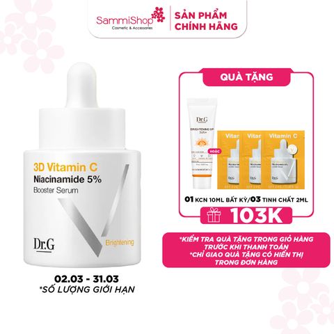 Dr.G Tinh chất 3D Vitamin C Niacinamide 5% Booster Serum 30ml