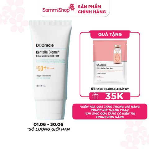 Dr.Oracle Kem chống nắng Centella Biome Cica Mild Suncream 50ml