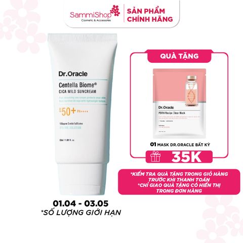 Dr.Oracle Kem chống nắng Centella Biome Cica Mild Suncream 50ml
