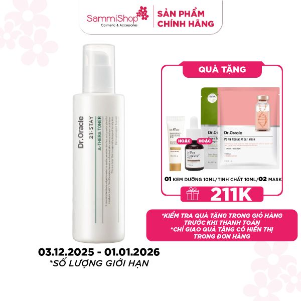 Dr.Oracle Nước hoa hồng 21;STAY A-Thera Toner 120ml