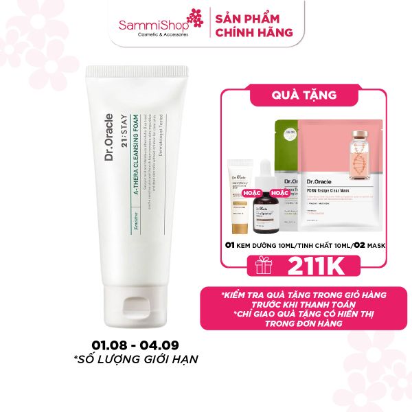 Dr.Oracle Sữa rửa mặt 21;STAY A-Thera Cleansing Foam 100ml
