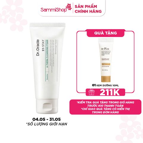 Dr.Oracle Sữa rửa mặt 21;STAY A-Thera Cleansing Foam 100ml