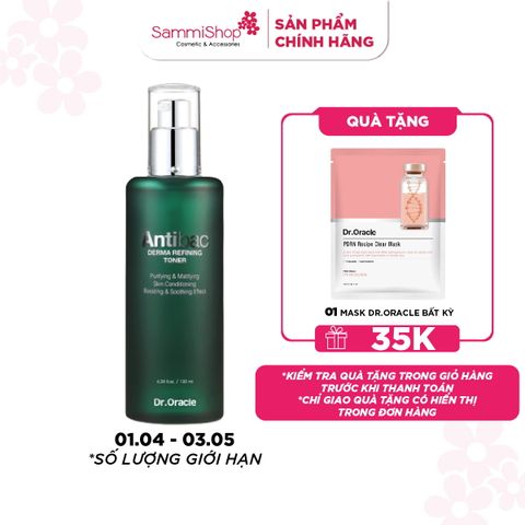Dr.Oracle Nước hoa hồng Antibac Derma Refining Toner 130ml