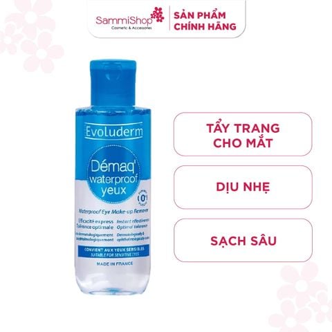 Evoluderm Nước tẩy trang mắt môi tác động kép 150ml