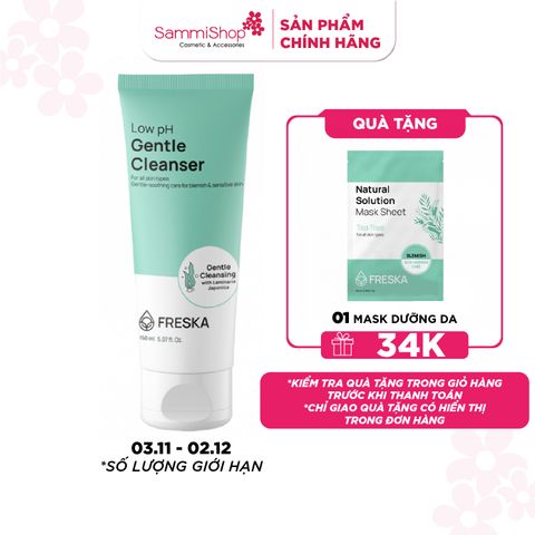 Freska Sữa rửa mặt Low pH Gentle Cleanser 150ml