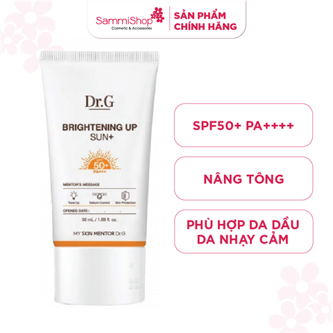 APP+WEB SALE GIỮA THÁNG 13-15/03 Dr.G Kem chống nắng Brightening Up Sun+ SPF50+ PA+++ 50ml