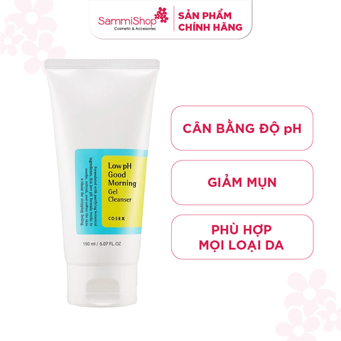APP+WEB SPIKEDAY 6-7-8/6 COSRX sữa rửa mặt Low pH Good Morning Gel Cleanser 150ml