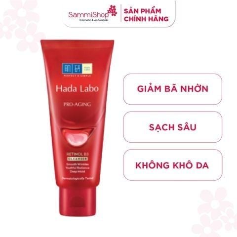 APP-WEB 04.05 - 31.05 Hadalabo Kem rửa mặt Pro-Aging Retinol B3 Cleanser 80g
