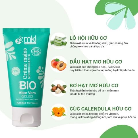 MKL Green Nature Kem tay Crème Mains Bio 50ml