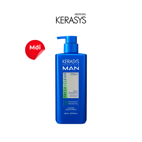 Kerasys Dầu gội nam Proactive Man 2-In-1 Shampoo 600ml
