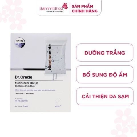 [date 7/27] Dr.Oracle Mặt nạ Niacinamide Recipe Brightening White Mask 25ml