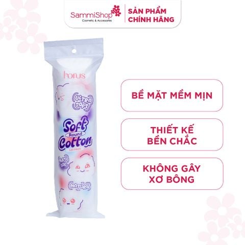 Horus Bông tẩy trang tròn Round Soft Cotton Pads - Ultra Soft