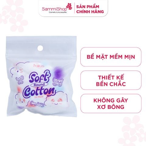 Horus Bông tẩy trang tròn Round Soft Cotton Pads - Ultra Soft