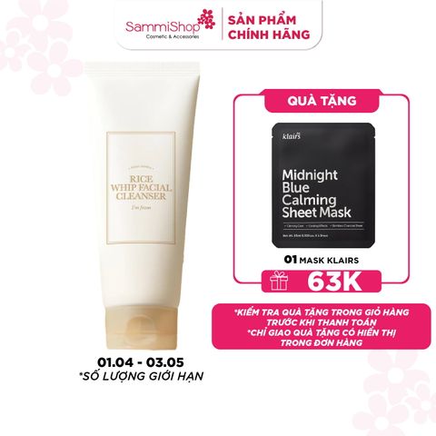 I'm From Sữa rửa mặt Rice Whip Facial Cleanser 150ml