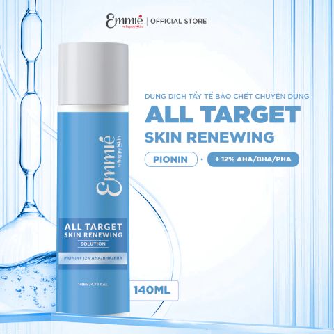 Emmie by Happyskin Toner Tẩy Tế Bào Chết All Target Skin Renewing Solution 140ml
