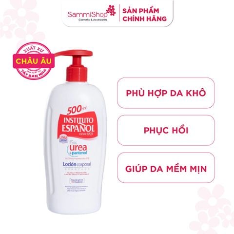Instituto Español Sữa dưỡng 5% Urea + Pantenol Loción Corporal 500ml