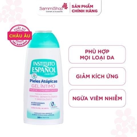 M1T1 15.05 - 31.05 Instituto Español Dung dịch vệ sinh Pieles Atópicas Gel Íntimo 300ml