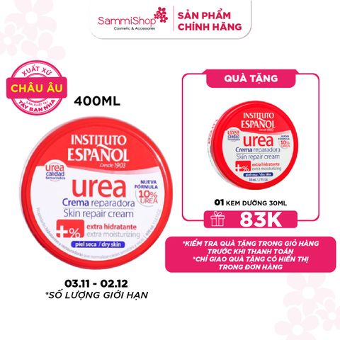 Instituto Español Kem dưỡng Urea Crema Reparadora Extra Hidratante