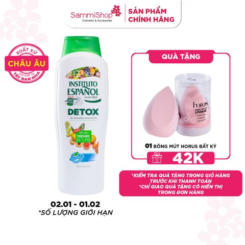 Instituto Español Gel tắm Detox Gel De Baño Hidratante 1250ml