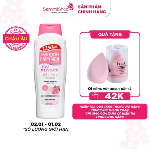 Instituto Español Gel tắm Rosa Mosqueta Gel Crema 1250ml