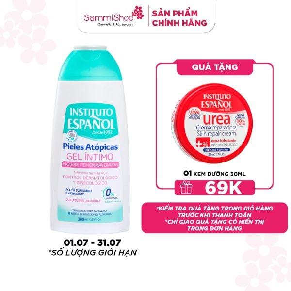 Instituto Español Dung dịch vệ sinh Pieles Atópicas Gel Íntimo 300ml