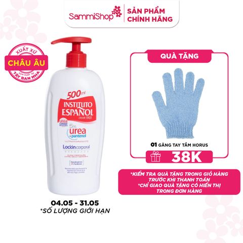 Instituto Español Sữa dưỡng 5% Urea + Pantenol Loción Corporal 500ml
