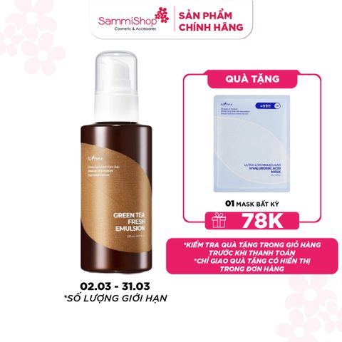 Isntree Sữa Dưỡng Green Tea Fresh Emulsion 120ml