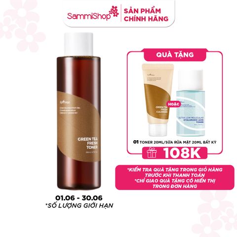 Isntree Nước Hoa Hồng Green Tea Fresh Toner 200ml