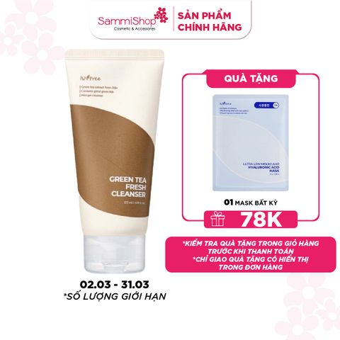Isntree Sữa Rửa Mặt Green Tea Fresh Cleanser 120ml