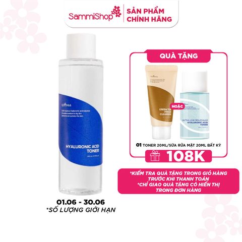 Isntree Nước Hoa Hồng Hyaluronic Acid Toner 200ml