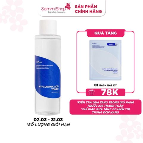 Isntree Nước Hoa Hồng Hyaluronic Acid Toner 200ml