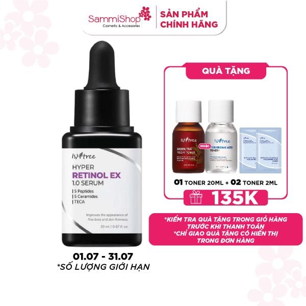 Isntree Tinh Chất Hyper Retinol Ex 1.0 Serum 20ml