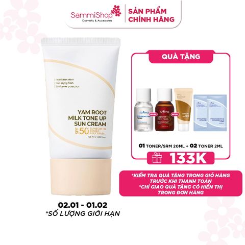 Isntree Kem Chống Nắng Yam Root Milk Tone Up Sun Cream 50ml