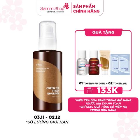 Isntree Sữa Dưỡng Green Tea Fresh Emulsion 120ml
