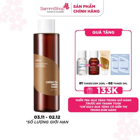 Isntree Nước Hoa Hồng Green Tea Fresh Toner 200ml